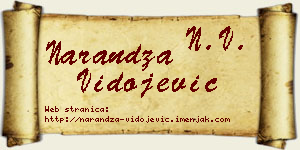 Narandža Vidojević vizit kartica